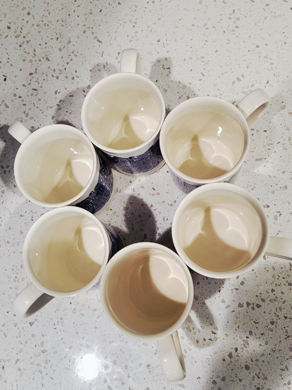 VTG EIT England Blue & White Transferware Dickens Mugs | Ironstone $19 Each - Picture 5 of 7